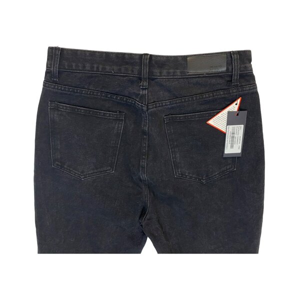 Nasty Gal Jeans NWT! Strike a Pose Distressed High Rise Mom US Size 10 Black - Picture 11 of 12